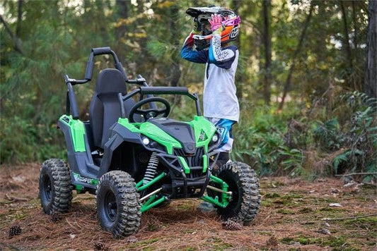 MotoTec Raider Kids UTV 48v 1200w Full Suspension Blue