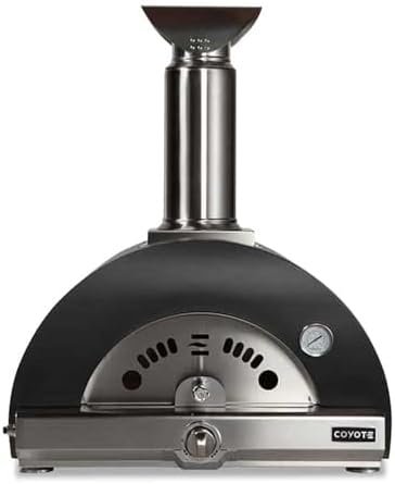 Coyote Outdoor Living 30″ Matte Black Hybrid Pizza Oven in NG