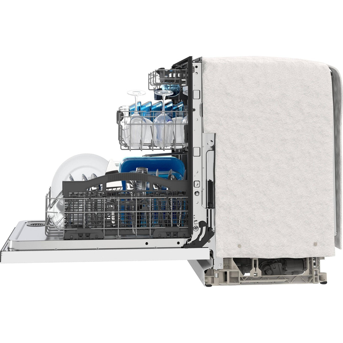 24” Top Control Dishwasher with Dual Power Filtration, PowerBlast® Cycle and 3rd Level Rack – 47 dBA